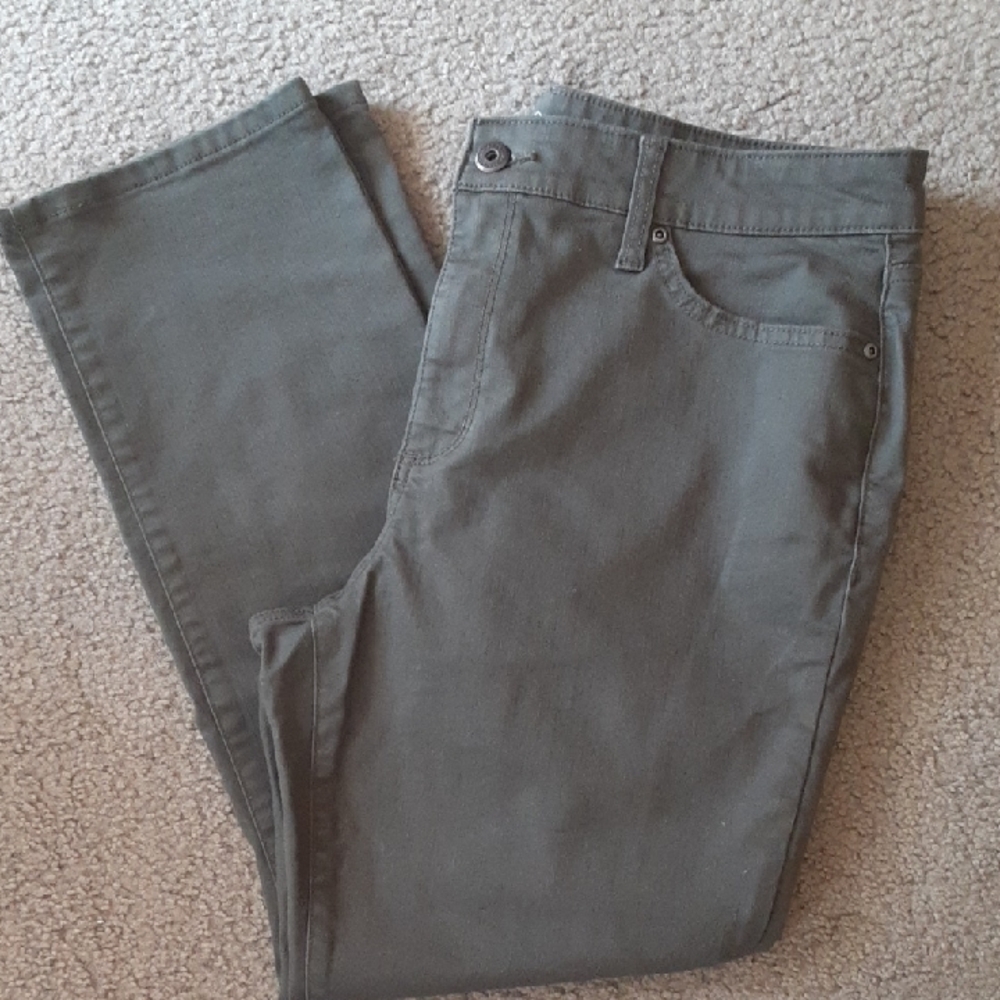 St. John's Bay Straight-Leg Pants in Olive